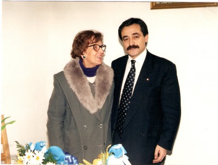 Com seu amigo António Oliveira- Atleta Internacional